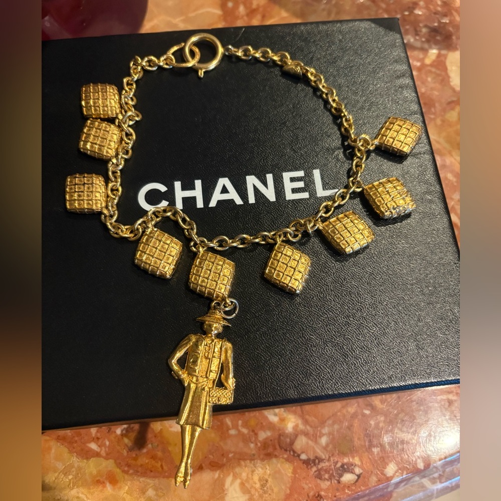 Chanel Mademoiselle Gold Chain Necklace